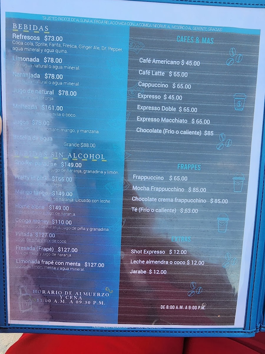 The Money Bar Beach Club Menu - Image 3