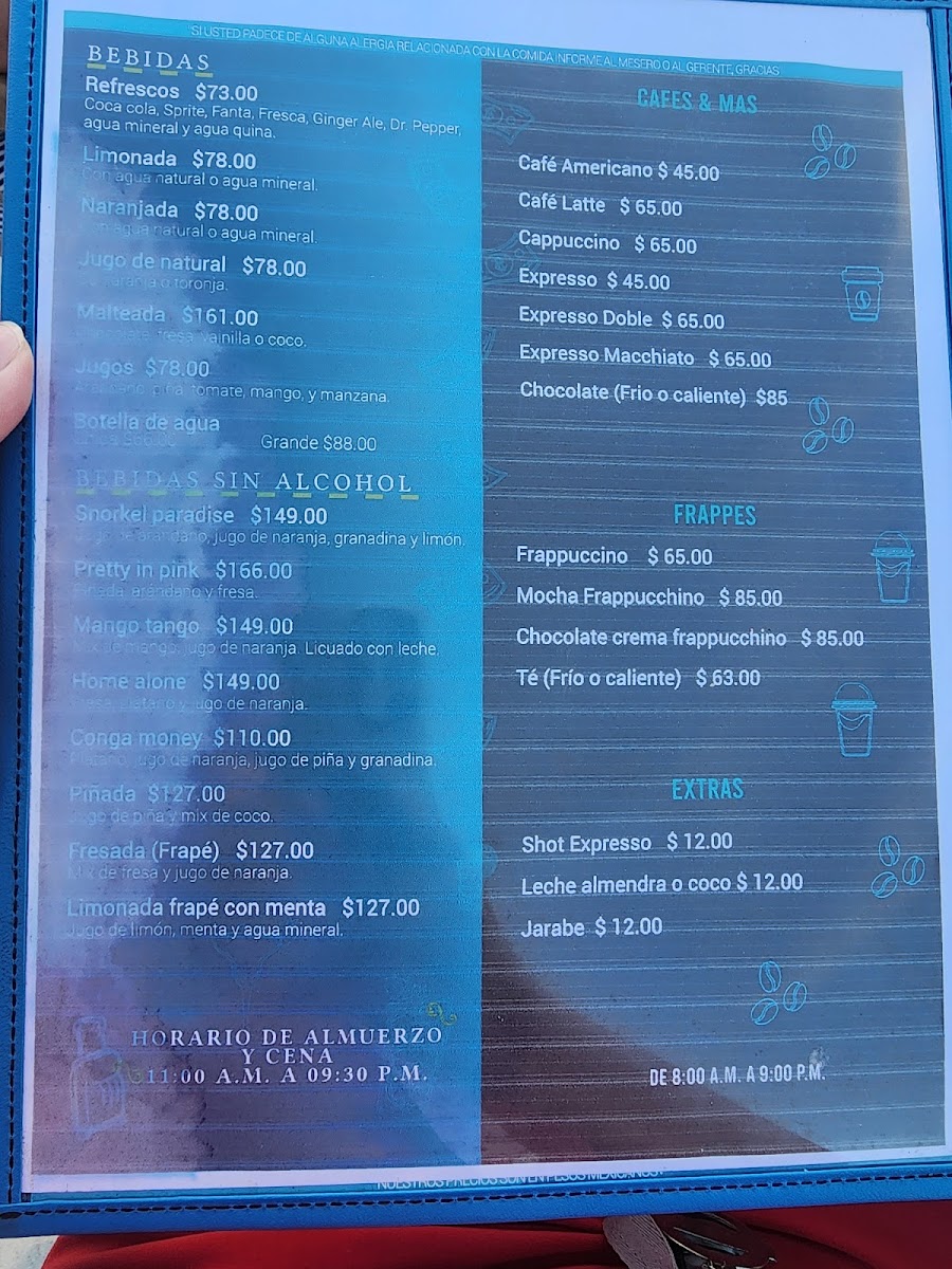 The Money Bar Beach Club Menu - Image 6